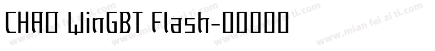 CHAO WinGBT Flash字体转换